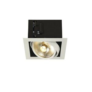 BIG WHITE SLV KADUX 1, vestavné svítidlo, jedna žárovka, QPAR111, hranaté, bílé matné, max. 75 W 115541 obraz