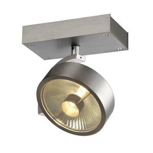 BIG WHITE SLV KALU, nástěnné a stropní svítidlo, jedna žárovka, QPAR111, kulaté, kartáčovaný Al, max. 75 W 147306 obraz