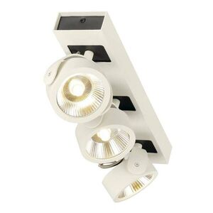 BIG WHITE SLV KALU, nástěnné a stropní svítidlo, tři žárovky, LED, 3000K, bílé/černé, 60° 1000132 obraz