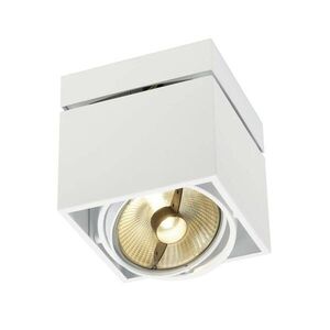 BIG WHITE SLV KARDAMOD, stropní svítidlo, jedna žárovka, QPAR111, hranaté, bílé, max. 75 W 117101 obraz
