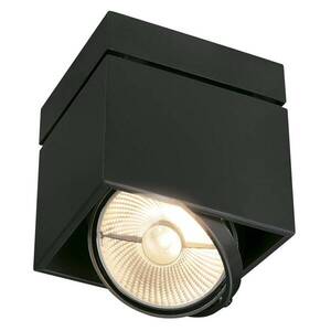 BIG WHITE SLV KARDAMOD, stropní svítidlo, jedna žárovka, QPAR111, hranaté, černé matné, max. 75 W 117100 obraz