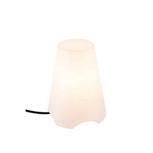 BIG WHITE SLV KIROCONE TL venkovní stolní lampa, E27, IP44, bílá, max. 60W 1001778 obraz