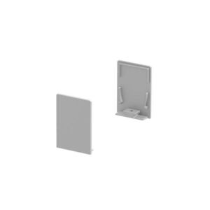 BIG WHITE SLV KONCOVÉ KRYTY, na GRAZIA 20 profil k montáži na stěnu standard, 2 kusy, vysoké provedení, hliník 1000568 obraz