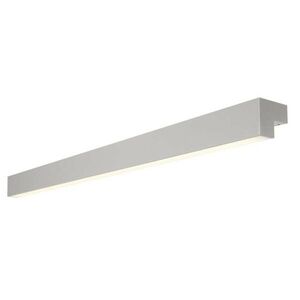 BIG WHITE SLV L-LINE 120 nástěnné a stropní svítidlo, LED, 3000K, IP44, stříbrné, D/Š/V 118/7/7 cm, 3 000 lm, 2x12, 9 W 1001304 obraz