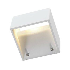 BIG WHITE SLV LOGS WALL, venkovní nástěnné svítidlo, LED, 3000K, IP44, hranaté, bílé, 8 W 232101 obraz