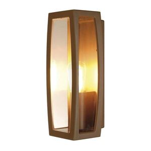 BIG WHITE SLV MERIDIAN BOX 2, venkovní nástěnné svítidlo, TC-(D, H, T, Q)SE, rezavé, max. 25 W, průhledný plast 230657 obraz