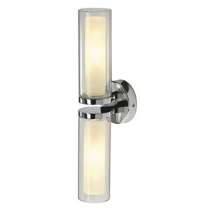 BIG WHITE SLV Nástěnné svítidlo WL 106 zdvojené sklo, chrom 2xE14 1002229 obraz