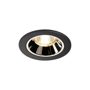BIG WHITE SLV NUMINOS DL S vnitřní LED zápustné stropní svítidlo černá/chrom 2700 K 40° včetně listových pružin 1003774 obraz
