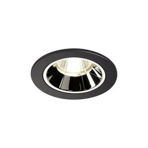 BIG WHITE SLV NUMINOS DL S vnitřní LED zápustné stropní svítidlo černá/chrom 4000 K 40° včetně listových pružin 1003822 obraz