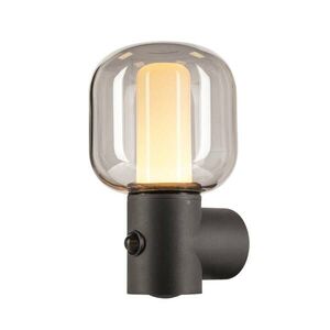 BIG WHITE SLV OVALISK WL Sensor venkovní LED nástěnné přisazené svítidlo antracit CCT switch 3000/4000 K 1004679 obraz