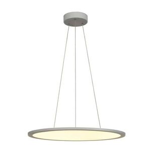 BIG WHITE SLV PANEL 60 DALI Indoor, závěsné LED svítidlo kruhové, šedé, 3000K 1003046 obraz
