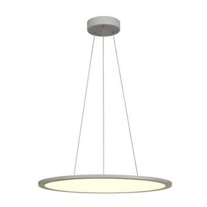 BIG WHITE SLV PANEL 60 DALI Indoor, závěsné LED svítidlo kruhové, šedé, 4000K 1003047 obraz