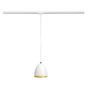 BIG WHITE SLV PARA CONE 14, závěsné svítidlo, QPAR51, kulaté, bílé/zlaté, pr./V 13, 3/14, vč. 1fázového adaptéru, bílý 143991 obraz