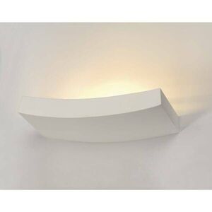 BIG WHITE SLV PLASTRA 102 CURVE, nástěnné svítidlo, bílá sádra, QT-DE12, max. 100 W 148012 obraz
