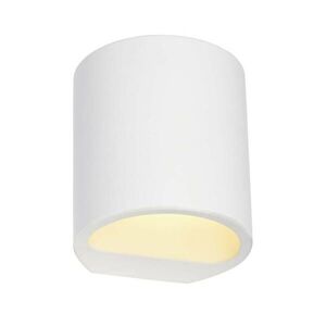 BIG WHITE SLV PLASTRA 104, nástěnné svítidlo, QT14, kulaté, bílá sádra, QT14, max. 42 W 148016 obraz