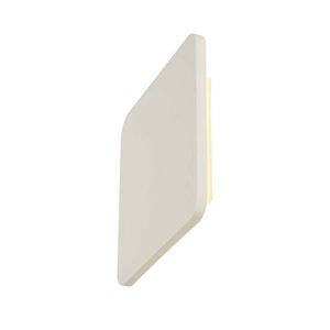 BIG WHITE SLV PLASTRA SQUARE, nástěnné svítidlo, pásek LED, 3000K, hranaté, bílá sádra, max. 10, 8 W 148019 obraz