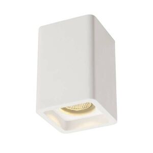 BIG WHITE SLV PLASTRA, stropní svítidlo, QPAR51, hranaté, bílá sádra, max. 35 W 148004 obraz