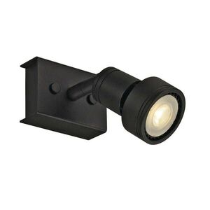 BIG WHITE SLV PURI 1, nástěnné a stropní svítidlo, jedna žárovka, QPAR51, černé matné, max. 50 W, s dekoračním kroužkem 147360 obraz