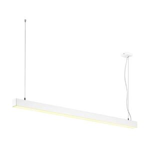 BIG WHITE SLV Q-LINE DALI SINGLE LED závěsné svítidlo, stmívatelné, 1 500 mm, bílé 1001310 obraz