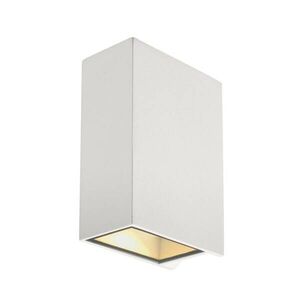 BIG WHITE SLV QUAD 2 XL, nástěnné svítidlo, LED, 3000K, IP44, hranaté, up/down, bílé, 3, 2 W 232441 obraz