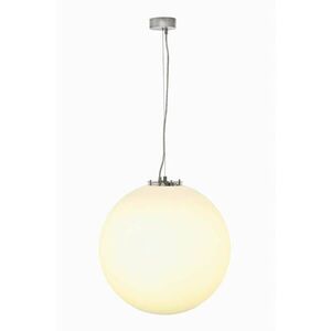 BIG WHITE SLV ROTOBALL 50, závěsné svítidlo, TC-TSE, stříbrošedé/bílé, pr. 50 cm, max. 24 W 165400 obraz