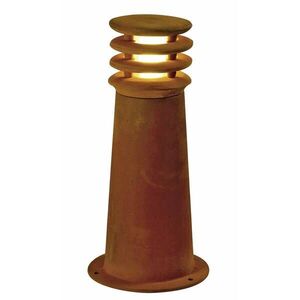 BIG WHITE SLV RUSTY 40, venkovní stojací lampa, TC-DSE, IP55, kulatá, rezavé železo, pr./V 19/40 cm, max. 11 W 229020 obraz