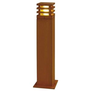 BIG WHITE SLV RUSTY SQUARE 70, venkovní stojací lampa, TC-DSE, IP55, hranatá, železná, korodovaná, d/š/v 12/12/71 cm, max. 11W 22942 obraz