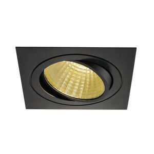 BIG WHITE SLV SADA NEW TRIA 1, vestavné svítidlo, jedna žárovka, LED, 2700K, hranaté, černé, 30°, 29 W obraz