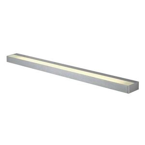 BIG WHITE SLV SEDO 21, nástěnné svítidlo, LED, 3000K, hranaté, kartáčovaný Al, satinované sklo, D/Š/V 89, 5/8, 5/4 cm, úsporná žárovka obraz