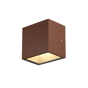 BIG WHITE SLV SITRA CUBE WL LED venkovní nástěnné a stropní nástavbové svítidlo, rezavě zbarvené, IP44, 3000K, 10W 1002034 obraz