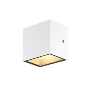 BIG WHITE SLV SITRA S WL SINGLE venkovní LED nástěnné přisazené svítidlo bílé CCT switch 3000/4000 K 1005149 obraz