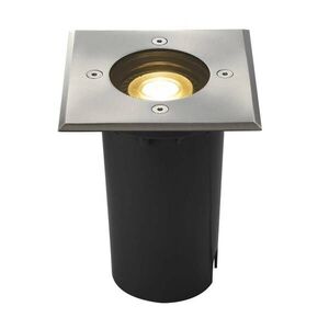 BIG WHITE SLV SOLASTO 120, venkovní zapuštěné podlahové svítidlo, LED GU10 51 mm, IP67, hranaté, nerezová ocel, max. 6W 227684 obraz