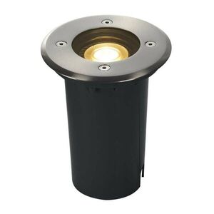 BIG WHITE SLV SOLASTO 120, venkovní zapuštěné podlahové svítidlo, LED GU10 51 mm, IP67, kulaté, nerezová ocel, max. 6 W 227680 obraz
