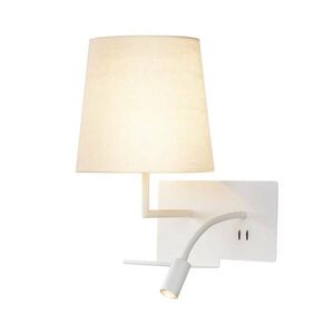 BIG WHITE SLV SOMNILA FLEX vnitřní nástěnné svítidlo LED 3000K, bílá, verze vlevo vč. USB přípojky 1003459 obraz