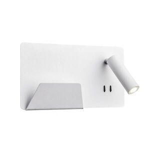 BIG WHITE SLV SOMNILA SPOT vnitřní nástěnné svítidlo LED 3000K, bílá, verze vlevo vč. USB přípojky 1003457 obraz