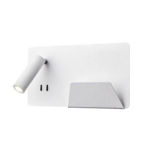 BIG WHITE SLV SOMNILA SPOT vnitřní nástěnné svítidlo LED 3000K, bílá, verze vpravo vč. USB přípojky 1003458 obraz