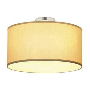 BIG WHITE SLV SOPRANA CL-1, stropní svítidlo, TC-DSE, kulaté, béžové stínítko pr./V 50/26 cm, max. 3x60 W 155373 obraz