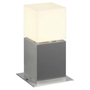 BIG WHITE SLV SQUARE POLE 30, venkovní stojací lampa, TC-TSE, IP44 , hranatá, nerezová ocel 304, D/Š/V 18/18/30 cm, max. 20W 1000344 obraz