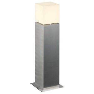 BIG WHITE SLV SQUARE POLE 60, venkovní stojací lampa, TC-TSE, IP44 , hranatá, nerezová ocel 304, D/Š/V 18/18/60 cm, max. 20W 1000345 obraz