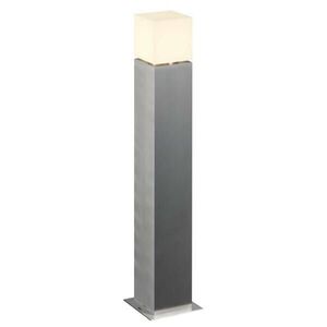BIG WHITE SLV SQUARE POLE 90, venkovní stojací lampa, TC-TSE, IP44 , hranatá, nerezová ocel 304, D/Š/V 18/18/90 cm, max. 20W 1000346 obraz