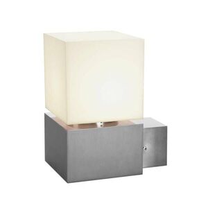 BIG WHITE SLV SQUARE WL, venkovní nástěnné svítidlo, TC-(D, H, T, Q)SE, IP44, hranaté, nerezová ocel 304, max. 20W 1000336 obraz