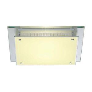 BIG WHITE SLV Stropní svítidlo GLASSA E27 stropní čtvercová 230V E27 2x60W 155180 obraz