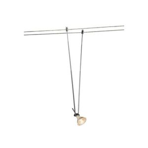 BIG WHITE SLV TELESKOP, svítidlo s lanem pro nízkonapěťový lanový systém TENSEO, QR-C51, chrom, Š/V/H 4, 5/21–52/1 cm 139082 obraz
