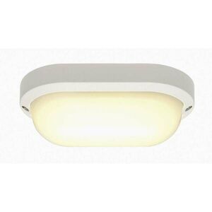 BIG WHITE SLV TERANG 2, venkovní nástěnné a stropní svítidlo, LED, 3000K, IP44, oválné, bílé, max. 11 W 229931 obraz