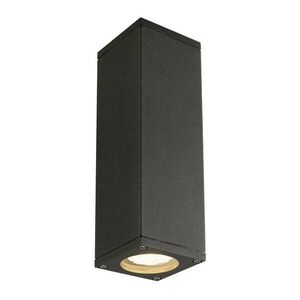 BIG WHITE SLV THEO, venkovní nástěnné svítidlo, QPAR51, IP44, hranaté, up/down, antracit, max. 70 W 229535 obraz
