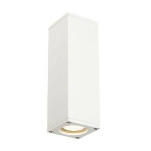 BIG WHITE SLV THEO, venkovní nástěnné svítidlo, QPAR51, IP44, hranaté, up/down, bílé, max. 70 W 229531 obraz