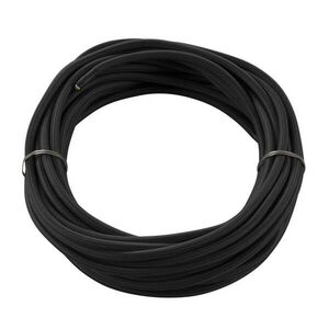 BIG WHITE SLV VEDENÍ PVC S LÁTKOVÝM PLÁŠTĚM, 3pólové, 10 m, černé 961270 obraz