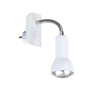 BRILONER Flexibilní svítidlo do zásuvky SCHUKO 22 cm 1x E14 25W bílé BRI 2739-016P obraz