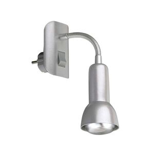 BRILONER Flexibilní svítidlo do zásuvky SCHUKO 22 cm 1x E14 25W titan BRI 2739-014P obraz