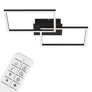 BRILONER LED CCT rám 50 cm 2x15W 3300lm černá BRILO 3149-015 obraz